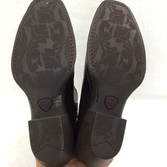 ARIAT Women's Legend Chocolate Chip Western Boots Snip Toe Sz 7B - Picture 9 of 11